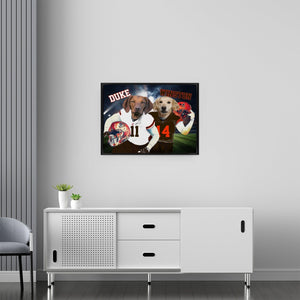 Posters, Prints, & Visual Artwork Dog Lovers - Cleveland Browns Football Team - Personalized Pet Poster Canvas Print