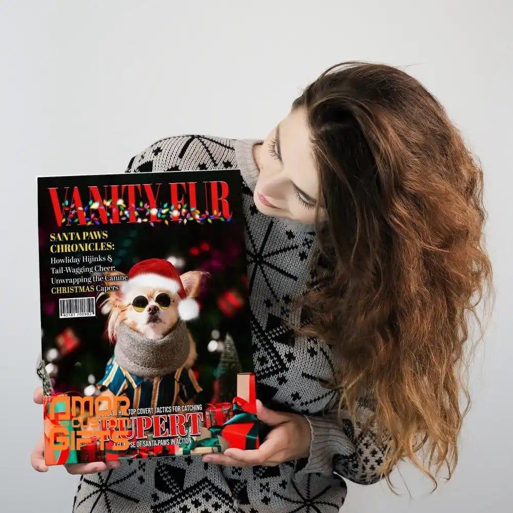 Posters, Prints, & Visual Artwork Dog Lovers - Dog Christmas Magazine 1 - Personalized Pet Poster Canvas Print