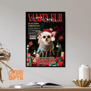 Posters, Prints, & Visual Artwork Dog Lovers - Dog Christmas Magazine 1 - Personalized Pet Poster Canvas Print