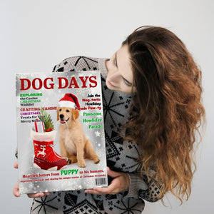 Posters, Prints, & Visual Artwork Dog Lovers - Dog Chritsmas Dog Days Magazine 5 - Personalized Pet Poster Canvas Print