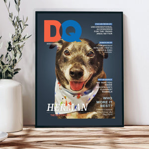 Posters, Prints, & Visual Artwork Dog Lovers - Dog's Quarterly - Personalized Pet Poster Canvas Print