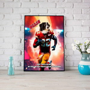 Posters, Prints, & Visual Artwork Dog Lovers - Kansas Football Canvas - Personalized Pet Poster Canvas Print