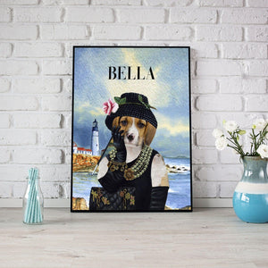 Posters, Prints, & Visual Artwork Dog Lovers - Luxury Dog Painting- Personalized Pet Poster Canvas Print