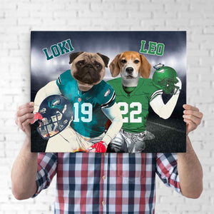 Posters, Prints, & Visual Artwork Dog Lovers - Philadelphia Eagles Football Team - Personalized Pet Poster Canvas Print