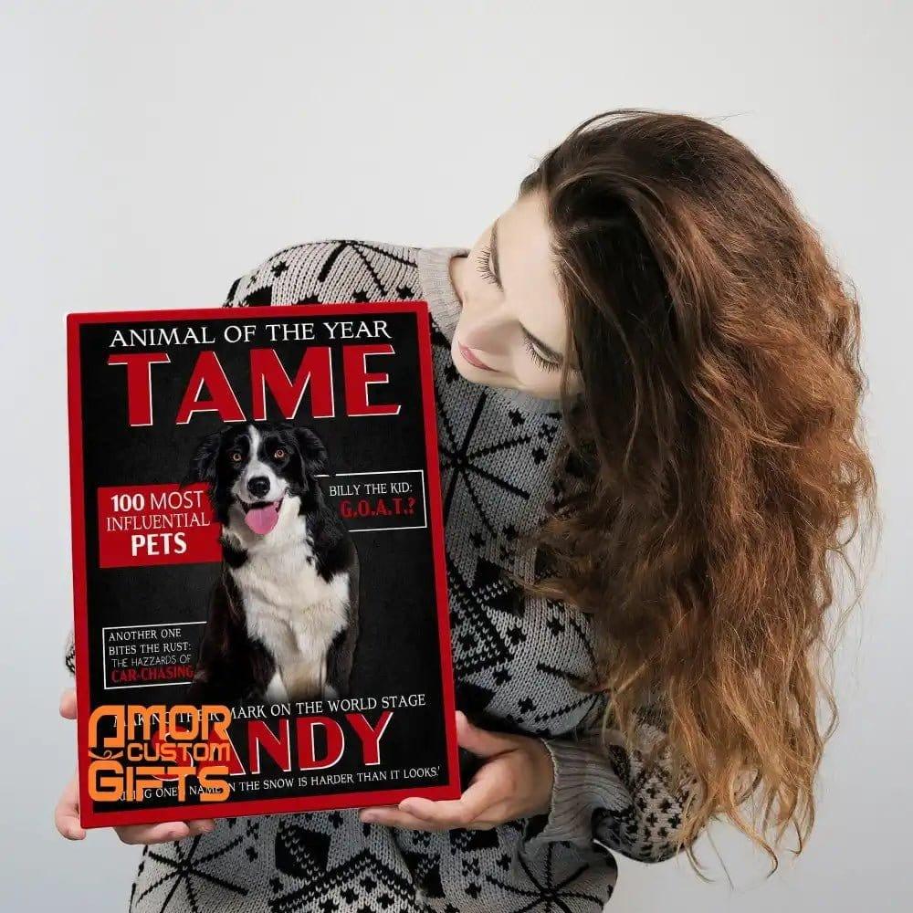 Posters, Prints, & Visual Artwork Dog Lovers - TAME Magazine - Personalized Pet Poster Canvas Print