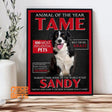 Posters, Prints, & Visual Artwork Dog Lovers - TAME Magazine - Personalized Pet Poster Canvas Print