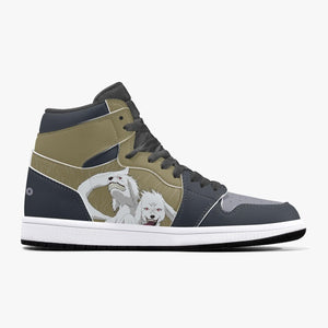 Custom Naruto Shippuden Inuzuka Kiba JD1 Anime Shoes Mid Top Sneakers-Shoes