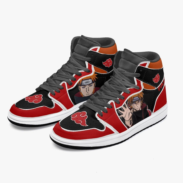 Custom Naruto Shippuden Pain JD1 Anime Shoes Mid Top Sneakers-Shoes