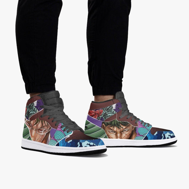 Custom Baki Kaoru JD1 Anime Shoes Mid Top Sneakers-Shoes