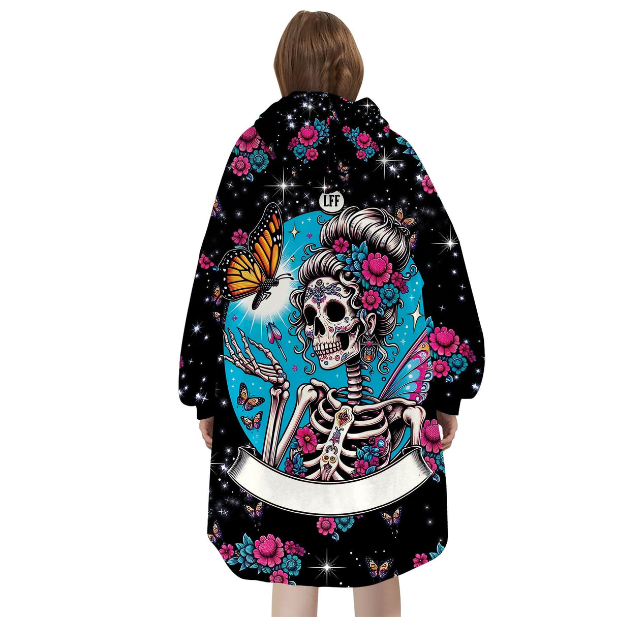 Custom Personalized Halloween Snug Oversized Wearable Hoodie Blanket