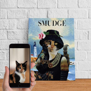 Posters, Prints, & Visual Artwork Luxury Cat Painting Personalized Pet Poster Canvas Print | Personalized Dog Cat Prints | Magazine Covers | Custom Pet Portrait from Photo | Personalized Gifts for Cat Mom or Dad, Pet Memorial Gift