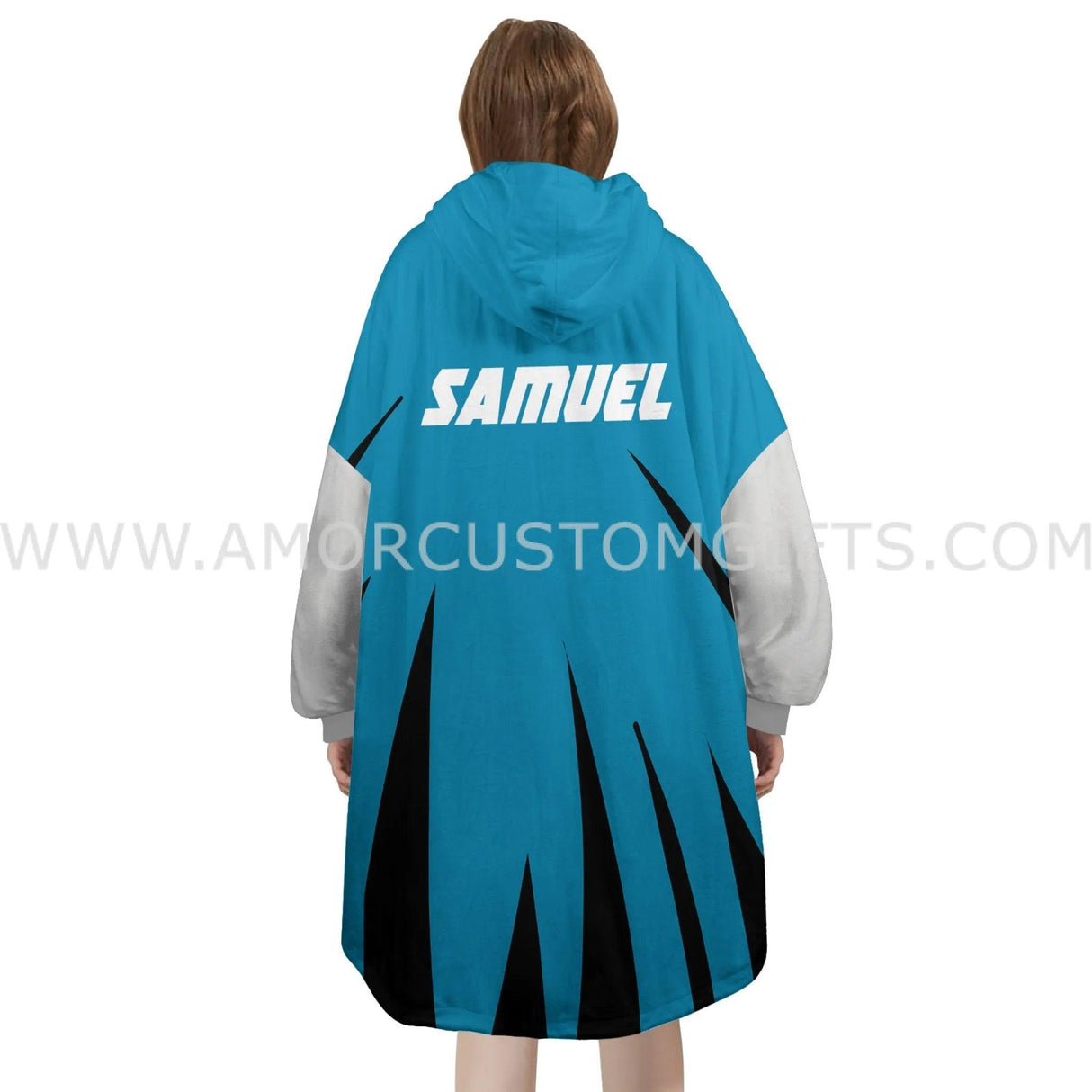 Personalized Batman Snug Oversized Wearable Hoodie Blanket-Hoodie Blanket-Amor Custom Gifts