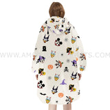 Personalized Cartoon Character Halloween Snug Oversized Wearable Hoodie Blanket-Hoodie Blanket-Amor Custom Gifts