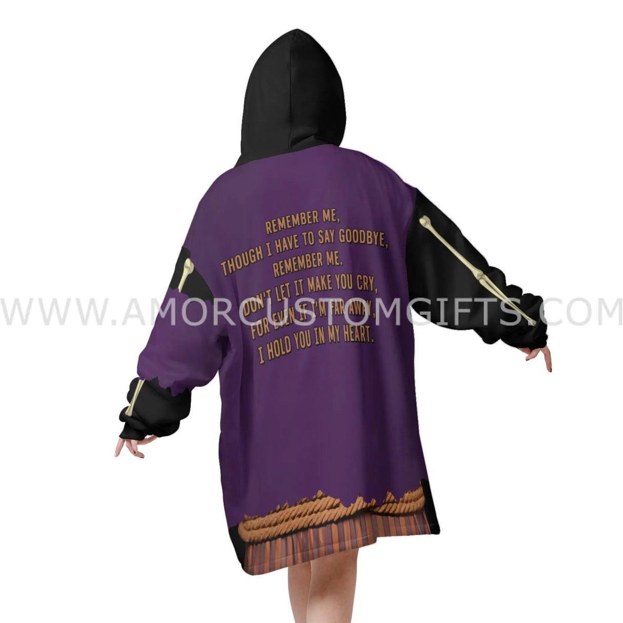 Personalized Dancing Coco Halloween Snug Oversized Wearable Hoodie Blanket-Hoodie Blanket-Amor Custom Gifts