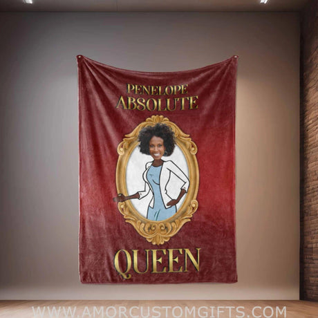 Personalized Face & Name Mother’s Absolute Queen Summer Blanket Blankets