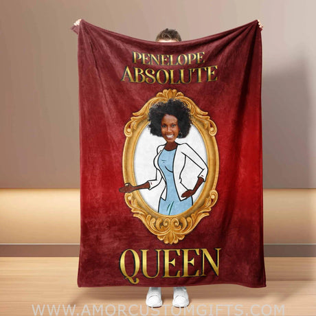 Personalized Face & Name Mother’s Absolute Queen Summer Blanket Blankets