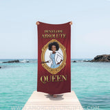 Personalized Face & Name Mother’s Day Absolute Queen Beach Towel Towels