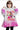 Personalized Face & Name Pink Doll Princess Halloween Snug Oversized Wearable Hoodie Blanket - Amor Custom Gifts