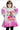 Personalized Face & Name Pink Doll Princess Halloween Snug Oversized Wearable Hoodie Blanket - Amor Custom Gifts