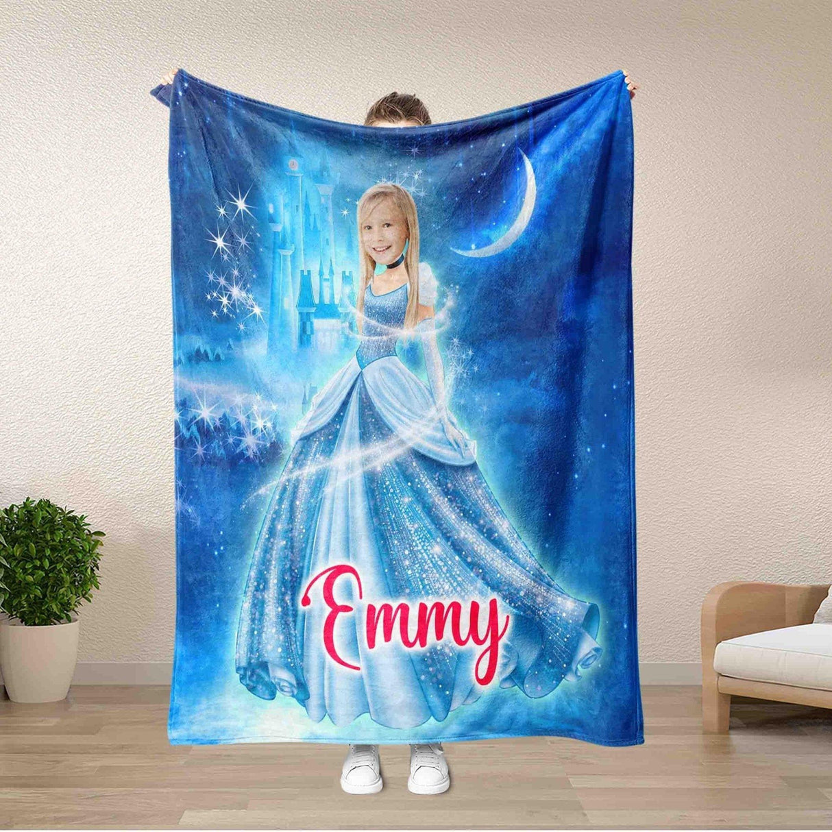 Blankets Personalized Fairy Tale Princess Cinderella Blanket | Custom Girl Princess Blanket,  Customized Blanket