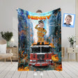 Blankets Personalized Firefighter Fireman  Photo Boy Blanket