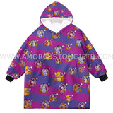 Personalized Gold Bear Halloween Snug Oversized Wearable Hoodie Blanket-Hoodie Blanket-Amor Custom Gifts