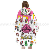 Personalized Halloween Coffee Sanderson Sisters Snug Oversized Wearable Hoodie Blanket-Hoodie Blanket-Amor Custom Gifts