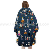 Personalized Halloween Wearable Hoodie Blanket Superheroes Halloween Snug Oversized Wearable Hoodie Blanket-Hoodie Blanket-Amor Custom Gifts