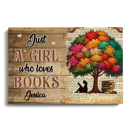 Posters, Prints, & Visual Artwork Personalized Home Decor Book Lovers - Custom Name Poster Canvas Print