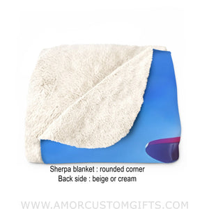 Blankets Personalized Jack Sally 1 Blanket | Custom Face & Name Couple Blanket
