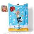 Blankets Personalized Jessie Toy Story Girl Photo Blanket | Custom Name & Face Girl Blanket