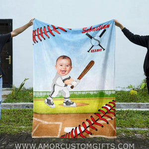 Blankets Personalized Little Baseball Boy 2 Blanket | Custom Boy Blanket,  Customized Blanket