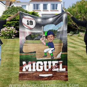 Blankets Personalized Little Baseball Boy 3 Blanket | Custom Boy Blanket,  Customized Blanket