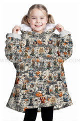 Personalized LOTR The Lord of The Halloween Toile Chibi Snug Oversized Wearable Hoodie Blanket-Hoodie Blanket-Amor Custom Gifts