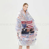 Personalized Maga Election 2024 Not Today You Can't Kill Freedom Snug Oversized Wearable Hoodie Blanket-Hoodie Blanket-Amor Custom Gifts