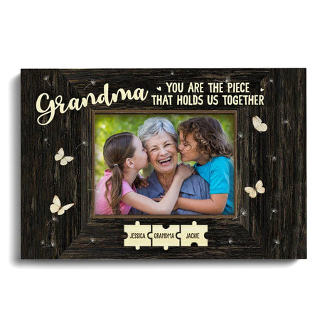 Posters, Prints, & Visual Artwork Personalized Mother's Day Family Puzzle - Custom Photo & Name Poster Canvas Print