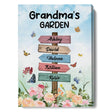 Posters, Prints, & Visual Artwork Personalized Mother's Day Grandma's Garden - Custom Name Poster Canvas Print