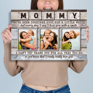 Posters, Prints, & Visual Artwork Personalized Mother's Day I Love You Mom - Custom Photo Poster Canvas Print