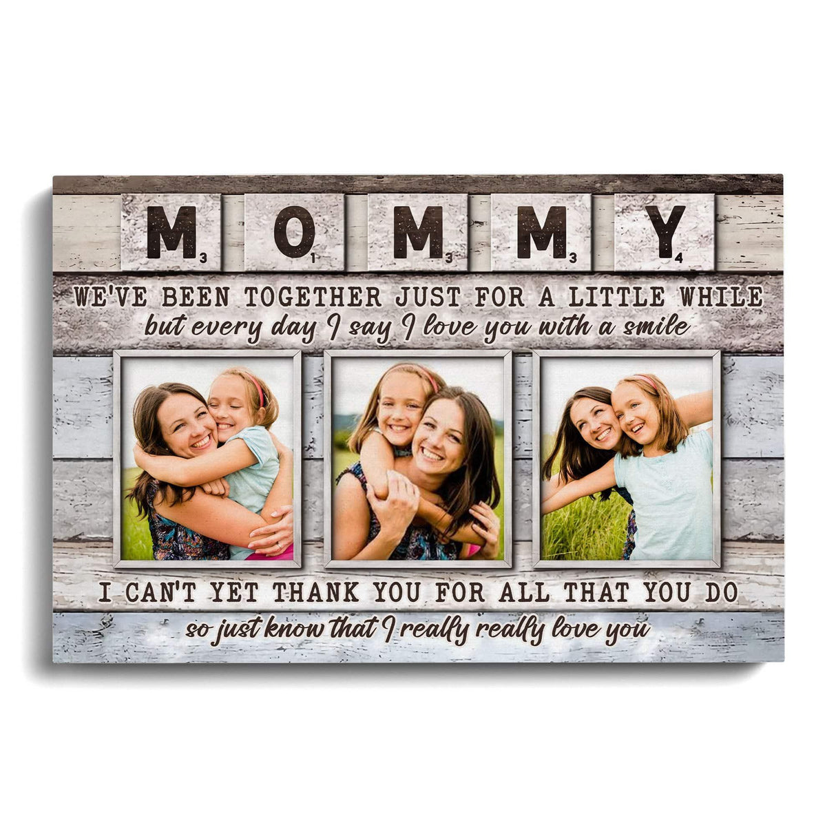 Posters, Prints, & Visual Artwork Personalized Mother's Day I Love You Mom - Custom Photo Poster Canvas Print