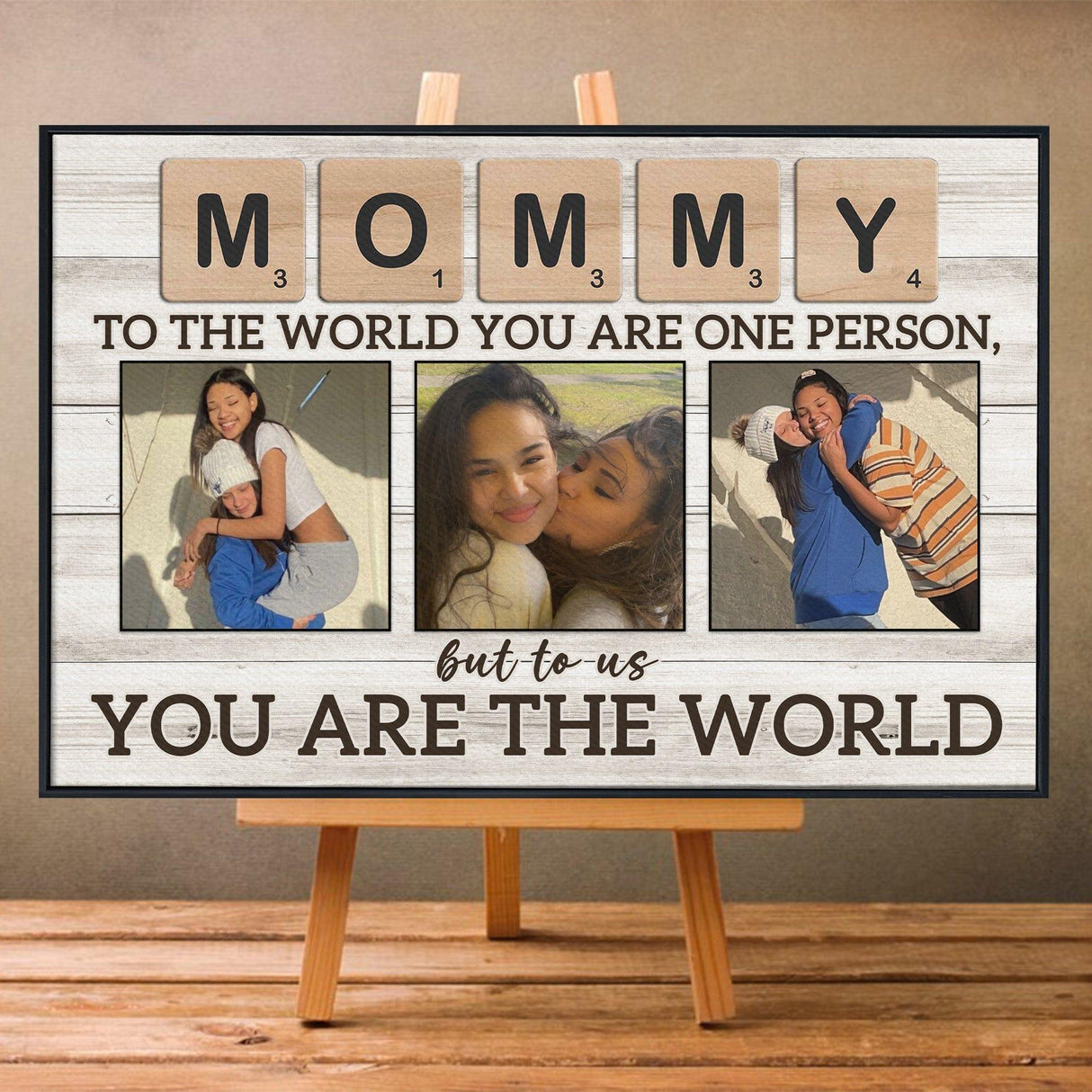 Posters, Prints, & Visual Artwork Personalized Mother's Day Mommy - Custom Photo Poster Canvas Print