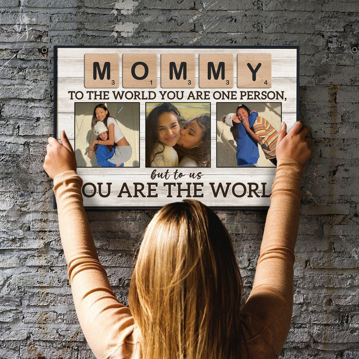 Posters, Prints, & Visual Artwork Personalized Mother's Day Mommy - Custom Photo Poster Canvas Print