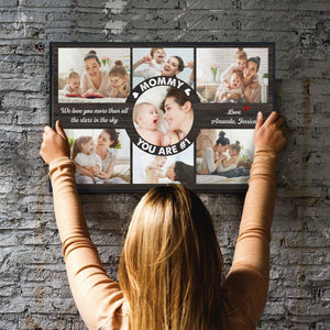 Posters, Prints, & Visual Artwork Personalized Mother's Day Mommy You Are #1 - Custom Photo & Name Poster Canvas Print