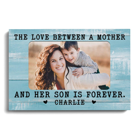 Posters, Prints, & Visual Artwork Personalized Mother's Day Mother And Son/Daughter - Custom Photo & Name Poster Canvas Print