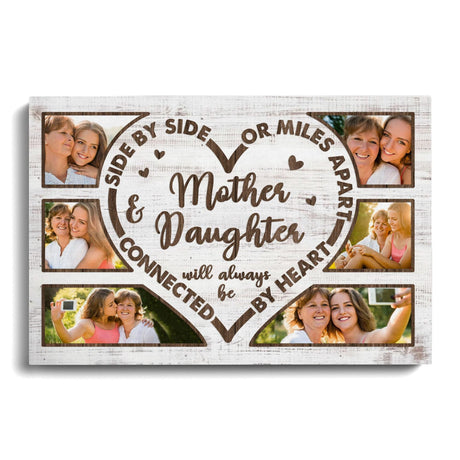 Posters, Prints, & Visual Artwork Personalized Mother's Day Mother & Daughter - Custom Photo & Name Poster Canvas Print