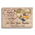 Posters, Prints, & Visual Artwork Personalized Mother's Day We Love You Mom - Custom Photo & Name Poster Canvas Print