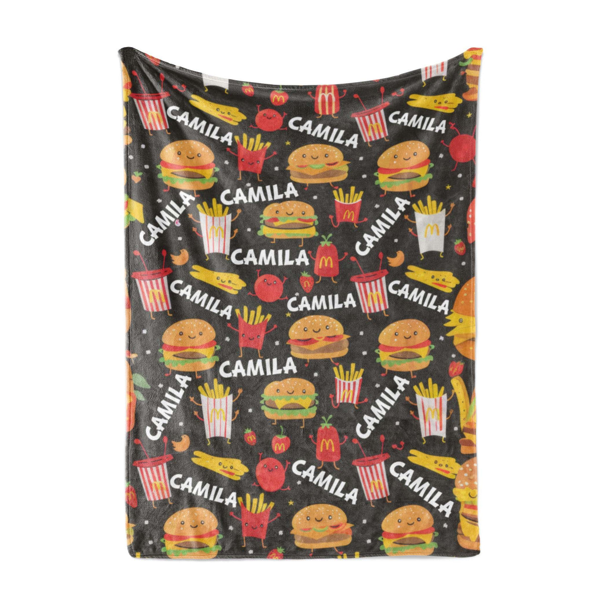 Personalized Name NC Happy Meal Adventure Kid Blanket-Blankets-Amor Custom Gifts