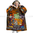 Personalized Nightmare Watching Halloween Snug Oversized Wearable Hoodie Blanket-Hoodie Blanket-Amor Custom Gifts