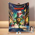 Blankets Personalized Ninja Boy 1 Xmas Coke Blanket | Custom Face & Name Blanket For Boys