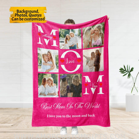 Personalized Photo Mother’s Day - Best Mammy In The World Blanket Blankets