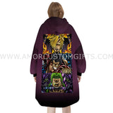 Personalized Pirate Crew Halloween Snug Oversized Wearable Hoodie Blanket-Hoodie Blanket-Amor Custom Gifts